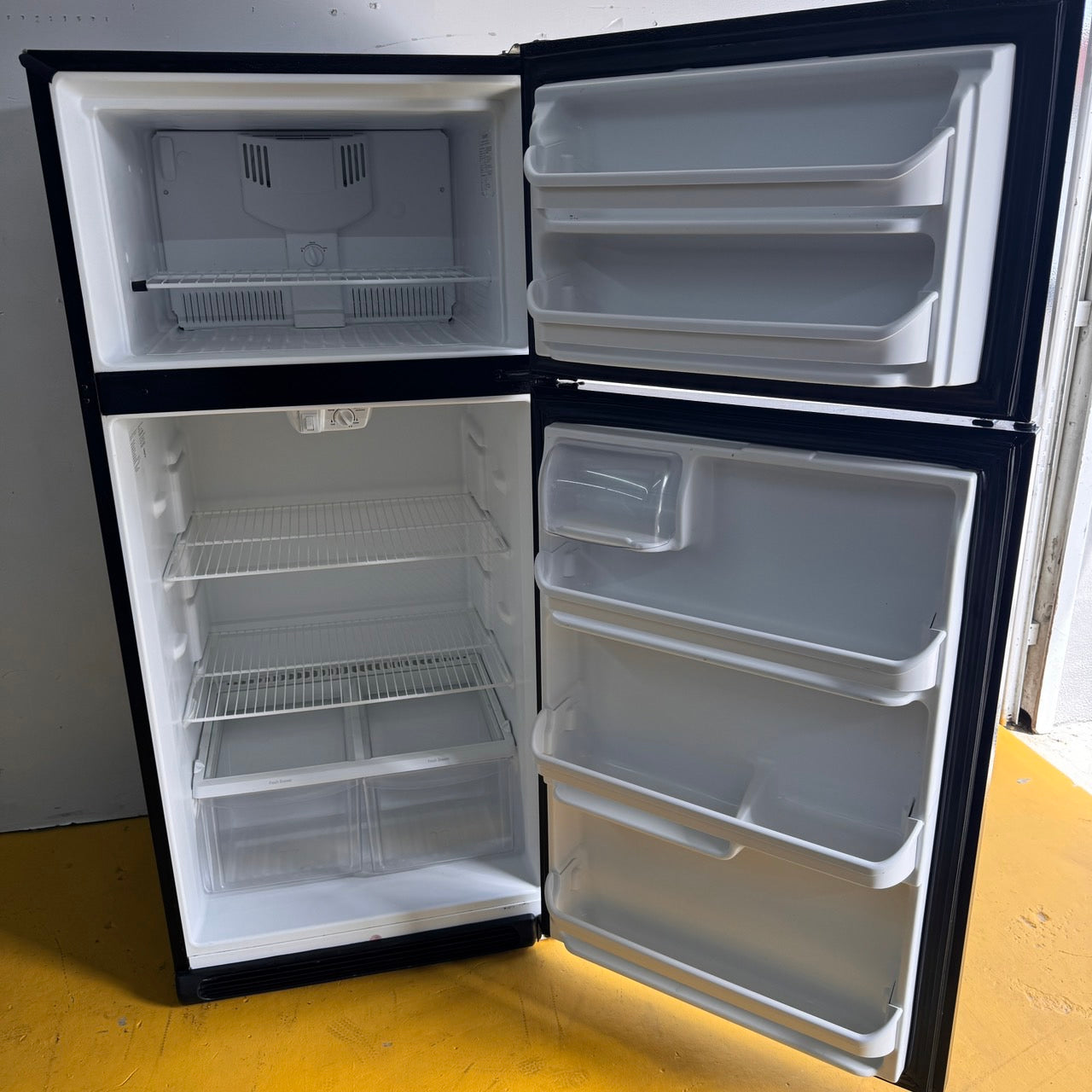 Frigidaire Black Top and Bottom Refrigerator Frigidaire Black Top and Bottom Refrigerator